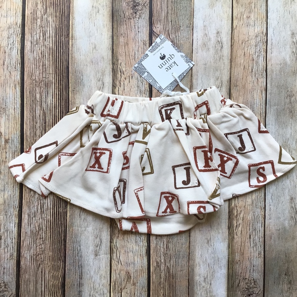 NWT Kate Quinn Alphabet Skirted Bloomer